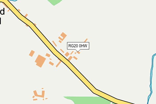 RG20 0HW map - OS OpenMap – Local (Ordnance Survey)