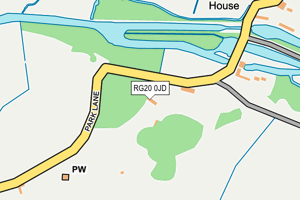 RG20 0JD map - OS OpenMap – Local (Ordnance Survey)