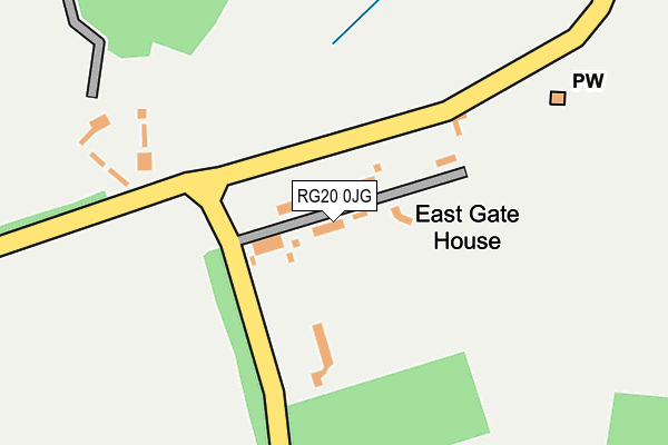 RG20 0JG map - OS OpenMap – Local (Ordnance Survey)