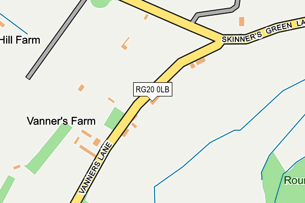 RG20 0LB map - OS OpenMap – Local (Ordnance Survey)