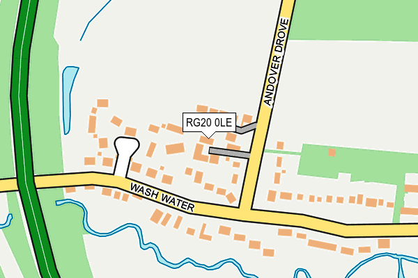 RG20 0LE map - OS OpenMap – Local (Ordnance Survey)