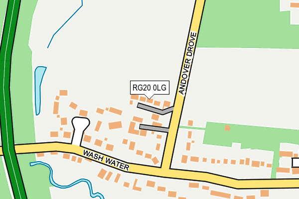 RG20 0LG map - OS OpenMap – Local (Ordnance Survey)