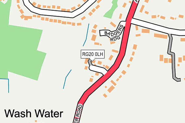 RG20 0LH map - OS OpenMap – Local (Ordnance Survey)