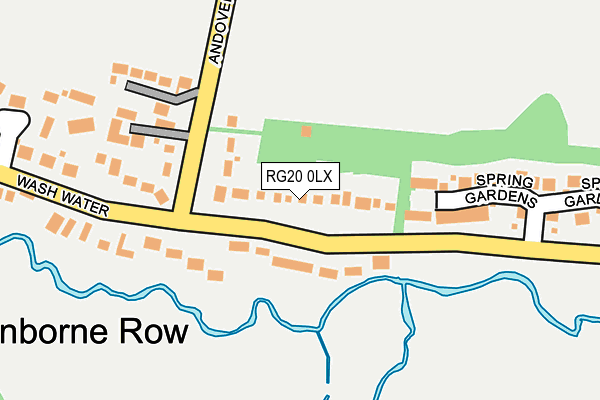 RG20 0LX map - OS OpenMap – Local (Ordnance Survey)