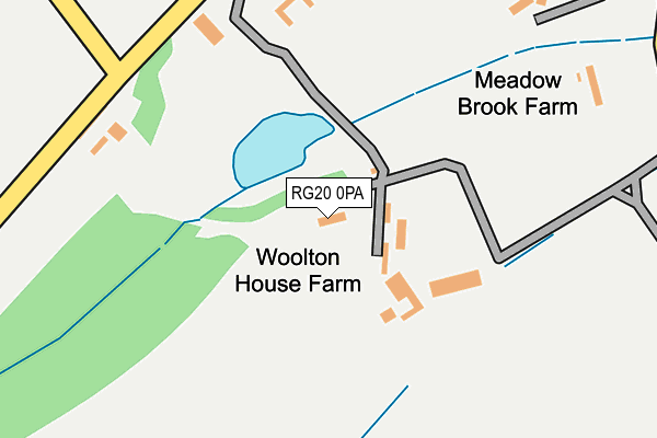 RG20 0PA map - OS OpenMap – Local (Ordnance Survey)