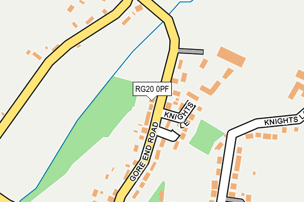 RG20 0PF map - OS OpenMap – Local (Ordnance Survey)