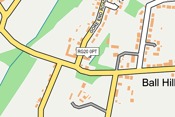 RG20 0PT map - OS OpenMap – Local (Ordnance Survey)