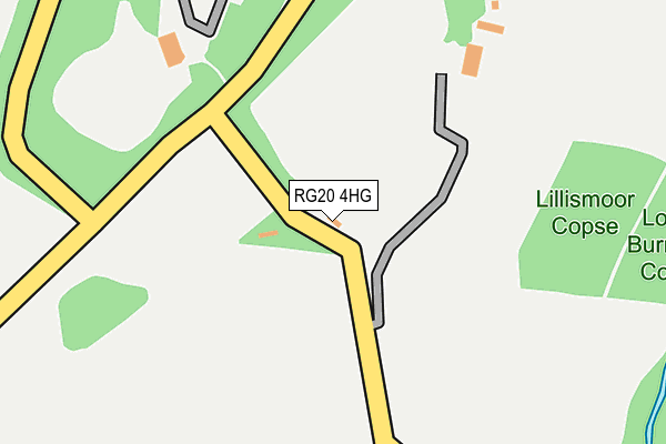 RG20 4HG map - OS OpenMap – Local (Ordnance Survey)