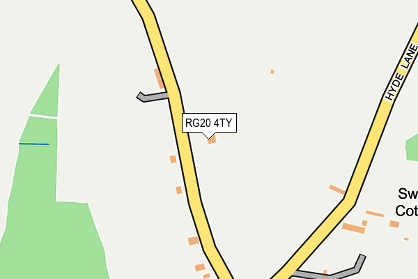 RG20 4TY map - OS OpenMap – Local (Ordnance Survey)