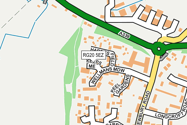 RG20 5EZ map - OS OpenMap – Local (Ordnance Survey)