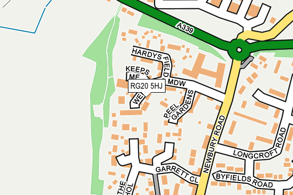 RG20 5HJ map - OS OpenMap – Local (Ordnance Survey)