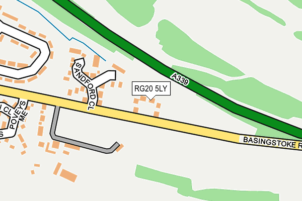 RG20 5LY map - OS OpenMap – Local (Ordnance Survey)
