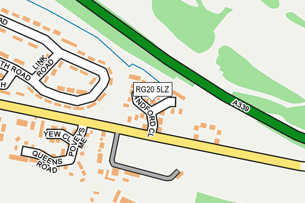 RG20 5LZ map - OS OpenMap – Local (Ordnance Survey)