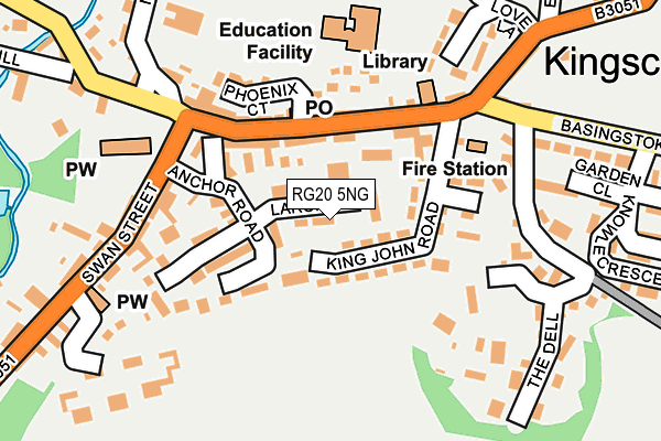 RG20 5NG map - OS OpenMap – Local (Ordnance Survey)