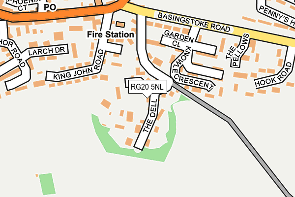 RG20 5NL map - OS OpenMap – Local (Ordnance Survey)