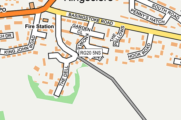RG20 5NS map - OS OpenMap – Local (Ordnance Survey)