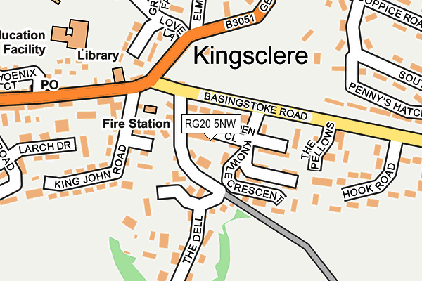 RG20 5NW map - OS OpenMap – Local (Ordnance Survey)