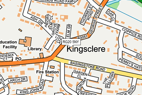 RG20 5NY map - OS OpenMap – Local (Ordnance Survey)