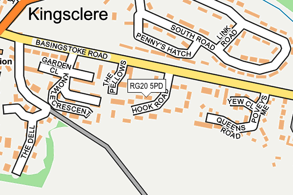RG20 5PD map - OS OpenMap – Local (Ordnance Survey)