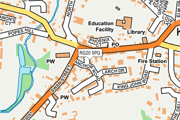 RG20 5PQ map - OS OpenMap – Local (Ordnance Survey)