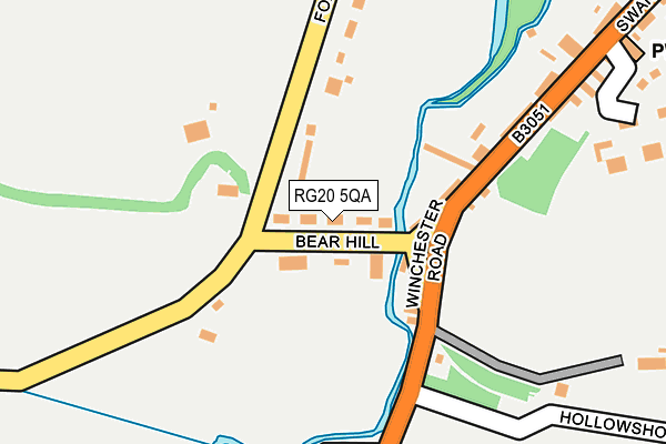 RG20 5QA map - OS OpenMap – Local (Ordnance Survey)