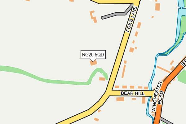 RG20 5QD map - OS OpenMap – Local (Ordnance Survey)