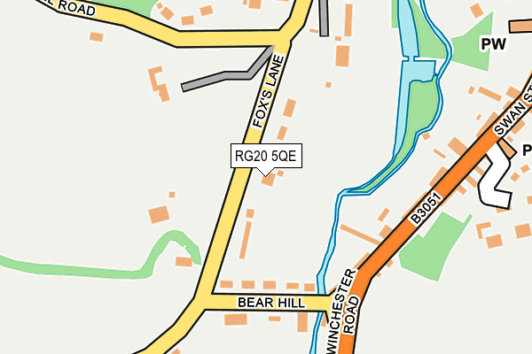RG20 5QE map - OS OpenMap – Local (Ordnance Survey)