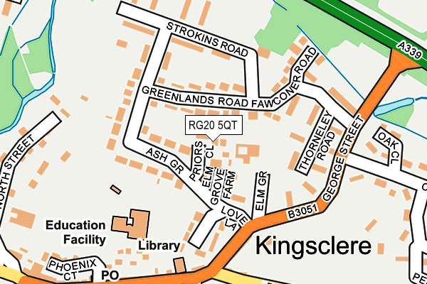 RG20 5QT map - OS OpenMap – Local (Ordnance Survey)