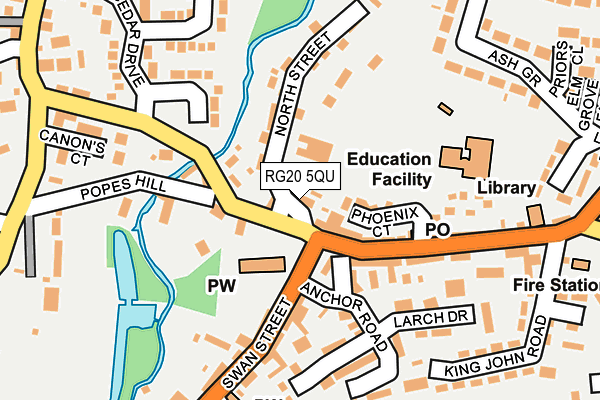 RG20 5QU map - OS OpenMap – Local (Ordnance Survey)