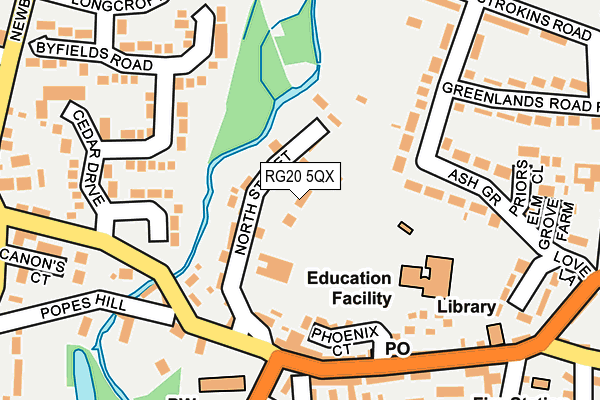 RG20 5QX map - OS OpenMap – Local (Ordnance Survey)