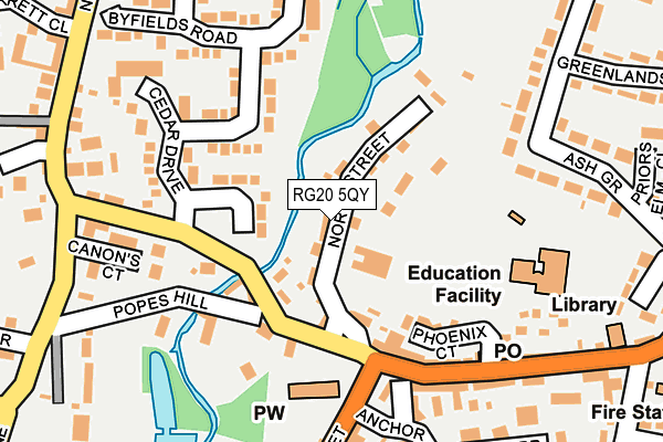 RG20 5QY map - OS OpenMap – Local (Ordnance Survey)