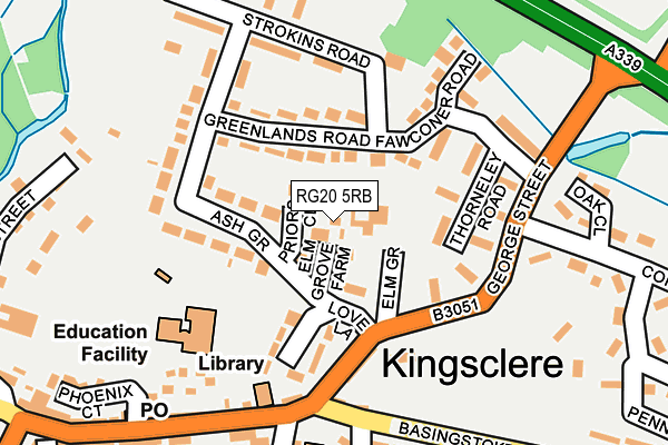 RG20 5RB map - OS OpenMap – Local (Ordnance Survey)