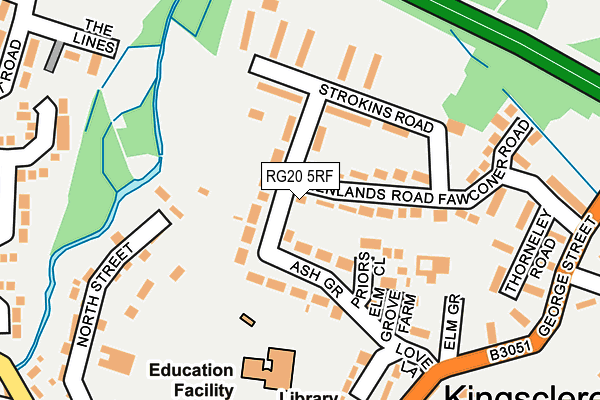 RG20 5RF map - OS OpenMap – Local (Ordnance Survey)