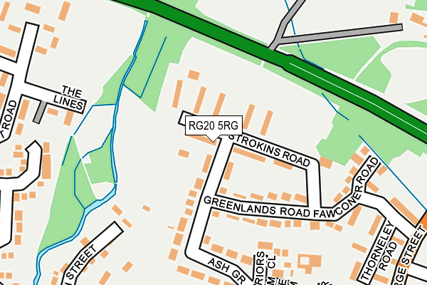 RG20 5RG map - OS OpenMap – Local (Ordnance Survey)