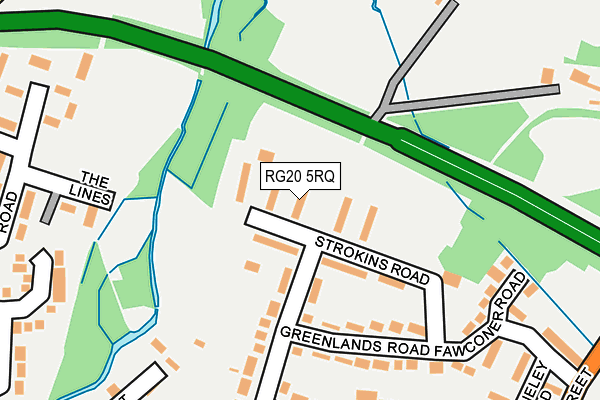 RG20 5RQ map - OS OpenMap – Local (Ordnance Survey)