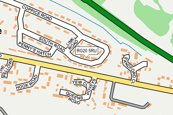 RG20 5RU map - OS OpenMap – Local (Ordnance Survey)