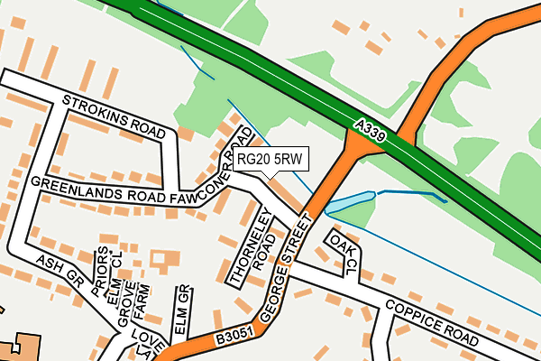 RG20 5RW map - OS OpenMap – Local (Ordnance Survey)