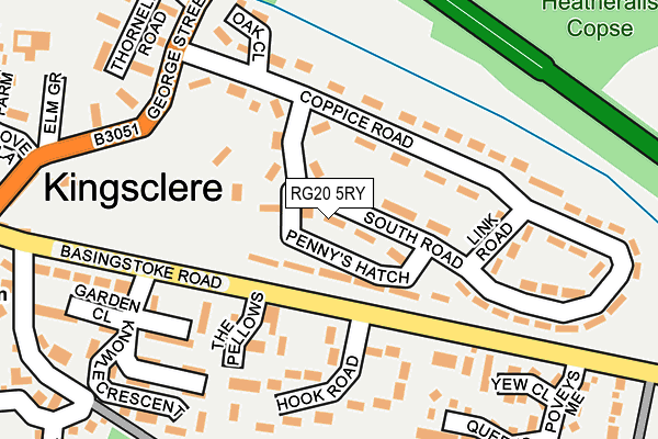 RG20 5RY map - OS OpenMap – Local (Ordnance Survey)