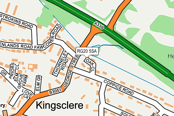 RG20 5SA map - OS OpenMap – Local (Ordnance Survey)