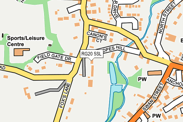 RG20 5SL map - OS OpenMap – Local (Ordnance Survey)