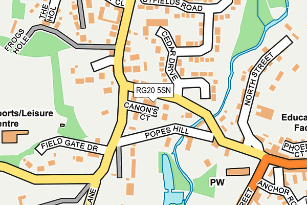 RG20 5SN map - OS OpenMap – Local (Ordnance Survey)
