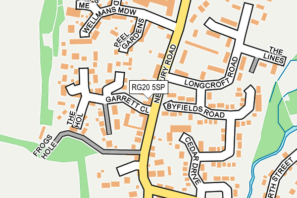 RG20 5SP map - OS OpenMap – Local (Ordnance Survey)