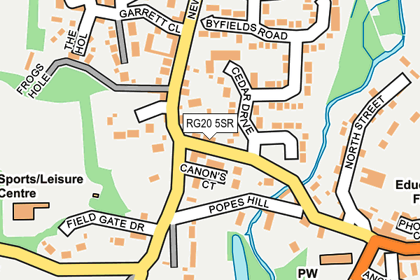 RG20 5SR map - OS OpenMap – Local (Ordnance Survey)