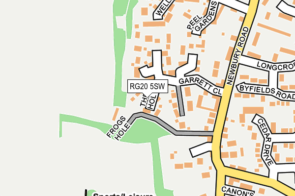 RG20 5SW map - OS OpenMap – Local (Ordnance Survey)