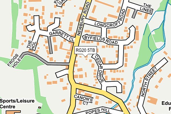 RG20 5TB map - OS OpenMap – Local (Ordnance Survey)