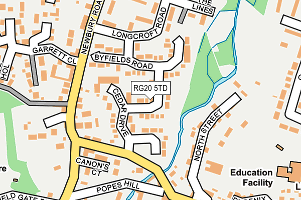 RG20 5TD map - OS OpenMap – Local (Ordnance Survey)