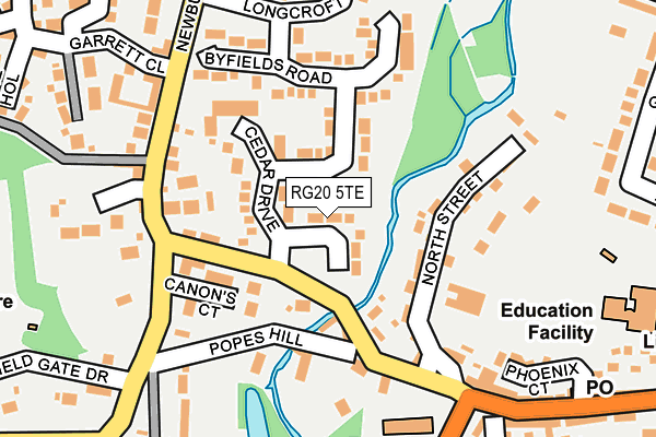 RG20 5TE map - OS OpenMap – Local (Ordnance Survey)