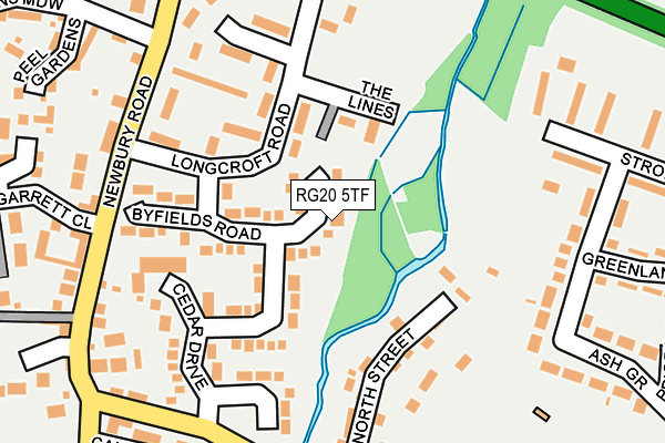 RG20 5TF map - OS OpenMap – Local (Ordnance Survey)