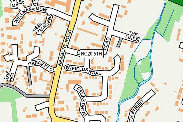 RG20 5TH map - OS OpenMap – Local (Ordnance Survey)