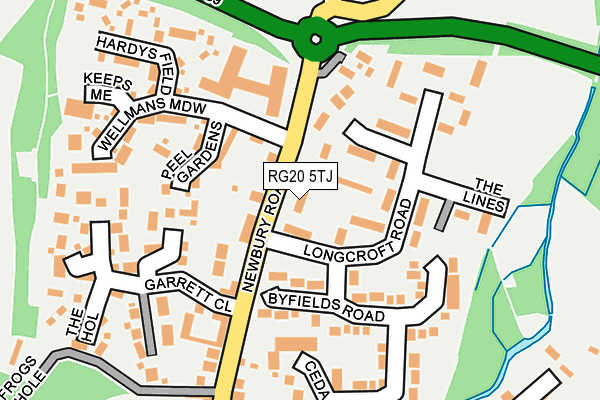 RG20 5TJ map - OS OpenMap – Local (Ordnance Survey)